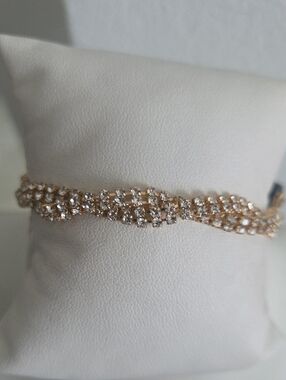 Paparazzi Braided Twilight Gold Bracelet NWT